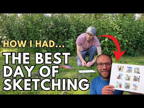 My Best Day of Sketching + Urban Sketching Tips!
