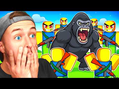 ROBLOX 100 HUMANS vs 1 GORILLA! (who wins?)