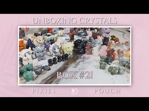 Crystal Inventory Unboxing | Wholesale Crystals for Small Business (Highland Cow Carvings)