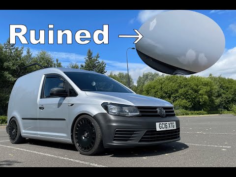 I ruined the paint on the VW Caddy trying to fix stone chips