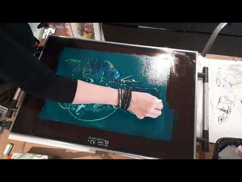 Encaustic Art - hotplate demo