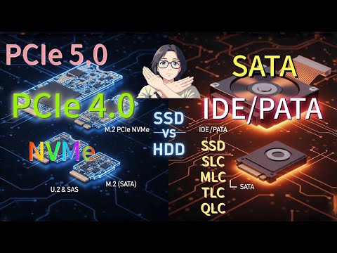 HDD/SSD M.2 SATA M.2 PCIe NVMe SLC/MLC/TLC/QLC CMR SMR 3.5 '' 2.5 '' ... 还有啥参数是不知道的? 我们一次性聊透!