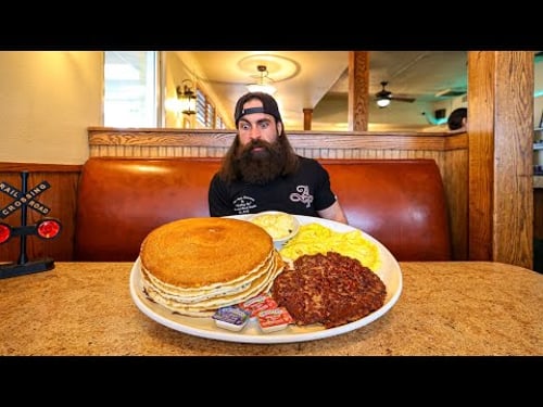 WIN FREE BREAKFAST FOR A WHOLE YEAR IF YOU CAN FINISH 'THE TRAIN WRECK CHALLENGE!β | BeardMeatsFood