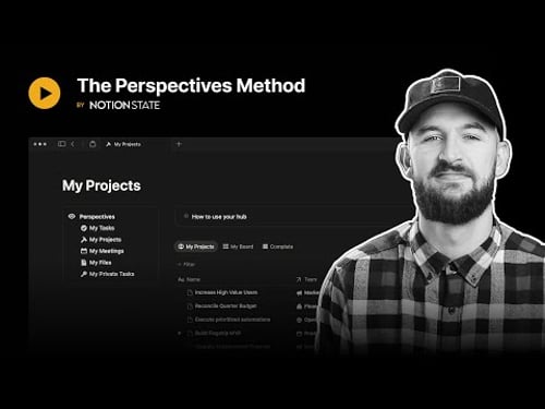 How a PRO uses Notion - The Perspectives Method