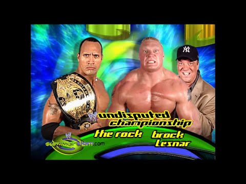 Story of The Rock vs. Brock Lesnar | SummerSlam 2002