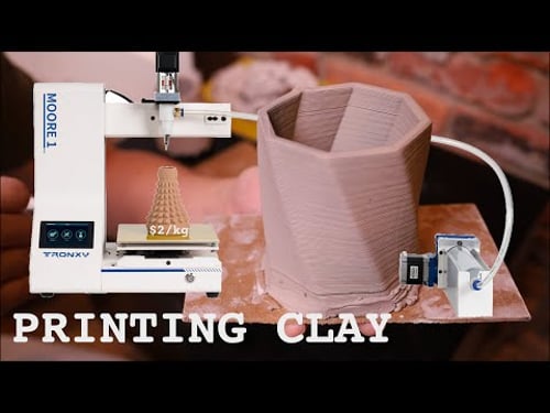Printing in Clay With The Tronxy Moore 1
