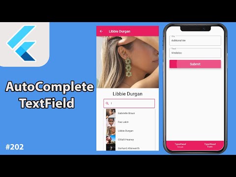 Flutter Tutorial - AutoComplete TextField & AutoComplete Search TextField With JSON Data
