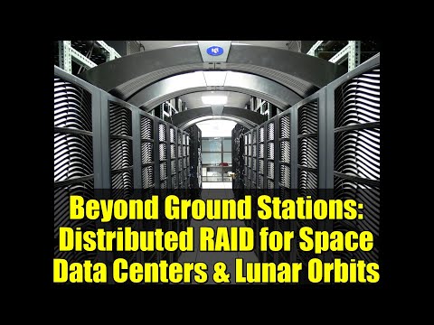 Beyond Ground Stations: Distributed RAID for Space Data Centers & Lunar Orbits