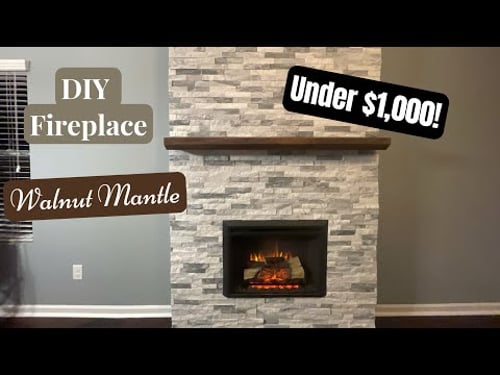 Custom Fireplace Build Under $1,000 Start to Finish