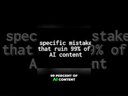 Watch My Full Video and Stop Making Bad AI Videos