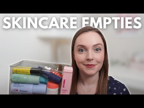 6 MONTHS OF SKINCARE EMPTIES!