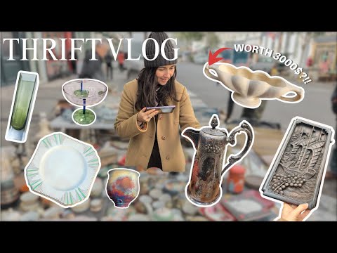 Thrift with Me Vintage Home Decor in LONDON! Portobello Road Flea Markets & Carboot Sale UK