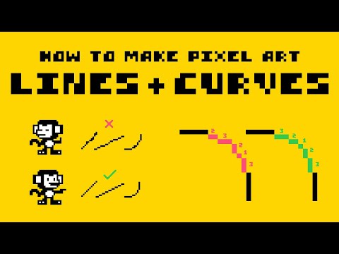 Constructing Lines and Curves in Pixel Art (Tutorial)