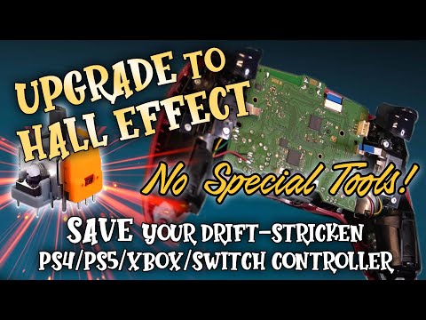 Hall Effect Joystick Replacement for PS4/PS5/XBox/Switch with NO SPECIAL TOOLS