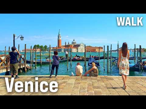 VENICE Walking Tour 2025 in 4K 🇮🇹 Rialto Bridge, St. Mark’s Square & Hidden Alleys