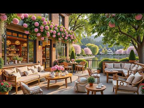 Soft Spring Jazz Background Music for Work, Study 🌿 Cozy Coffee Shop Ambience with Sweet Jazz Melody