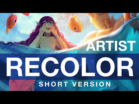 Recoloring Existing Art - The Mermay (short version)