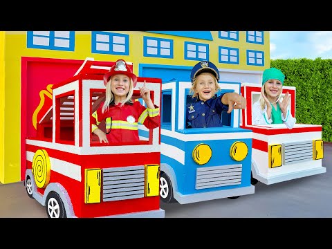 Super Rescue Team | Police Car, Ambulance and Fire truck