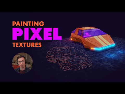 Creating a Low Poly Pixel Texture 3D Asset in Blender 2.8+