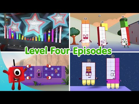 @Numberblocks - Level Four Episodes | Full Episodes | Learn to Count | @Blocks-Universe