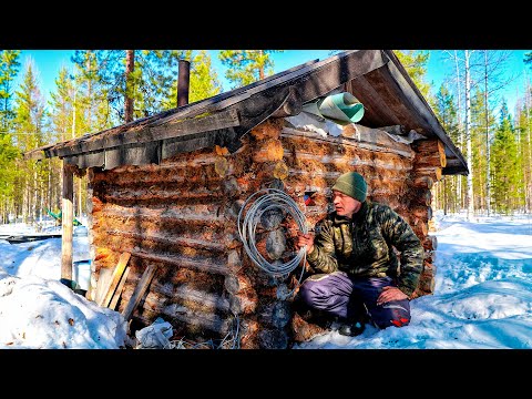 Один в ТАЙГЕ. Живу в лесной ИЗБУШКЕ. Заготовил металл / НАВЕСНОЕ ОТ БУЛЬДОЗЕРА! УГОЛЬНИК ГУЛАГА.
