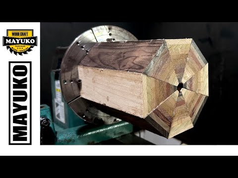 GRADATION VASE, woodturning