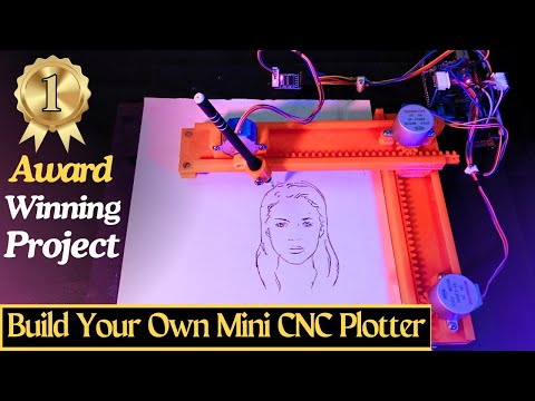 How to Make a Simple Mini CNC plotter || Step by step explanation in Hindi