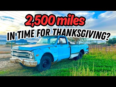 Will this FORGOTTEN ‘69 Chevy C10 run & drive 2,500 MILES in time for THANKSGIVING?