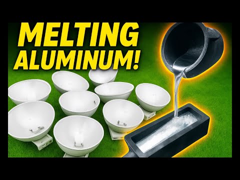 Melting KILOS of ALUMINIUM & COPPER - ASMR Metal Melting