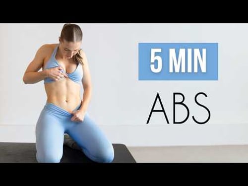 5 Min Abs Workout at Home (No Equipment, Quick Core Burn!)