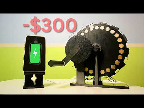 I Built a Hand Powered Generator from Scratch