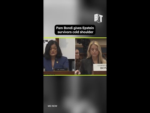 Pam Bondi gives Epstein survivors cold shoulder