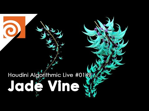 Houdini Algorithmic Live #149 - Procedural Jade Vine