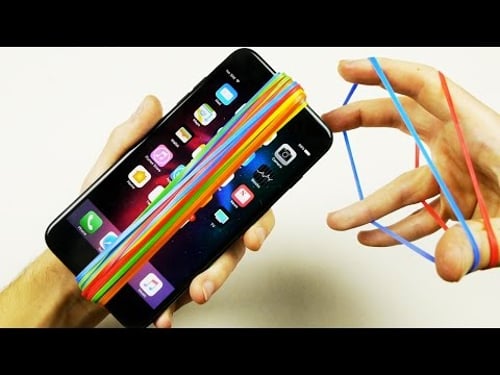 Can 1500 Rubber Bands Snap an iPhone 7 Plus?