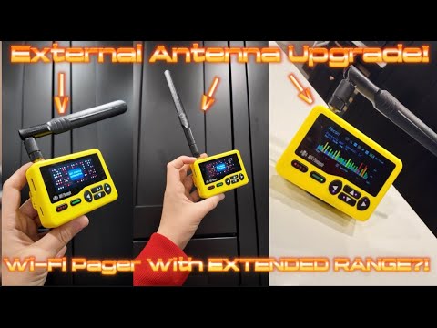 Wi-Fi Pager With EXTENDED RANGE?! External Antenna Upgrade!