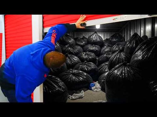 I Gambled on a Storage Unit FULL Of Black Bags and Scored HUGE!