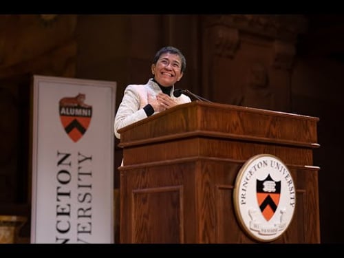 Maria Ressa delivers Woodrow Wilson Award Lecture at Princeton Alumni Day