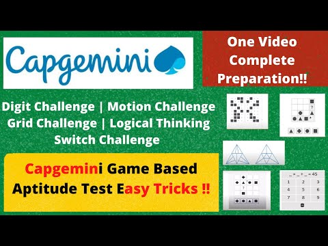 Capgemini Game Based Aptitude in Just One Video | Easy Tricks To Play 🔥🔥