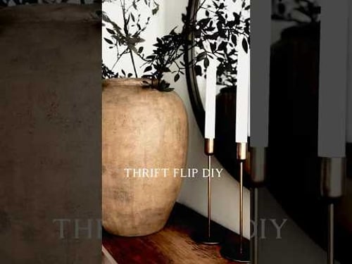 Faux Aged Vessel | Thrifted Vase Makeover!
