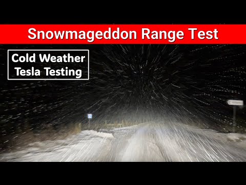 Tesla winter range testing takes an unexpected turn. In comes the snow! How will it cope?