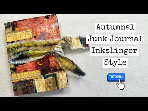 Autumnal Junk Journal With Inkslinger Style Binding