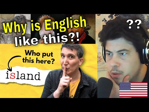 American Reacts Why English is full of silent letters