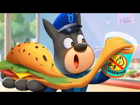 Don't Put Toys in Your Mouth | Playdough Safety Tips | Kids Cartoons | Sheriff Labrador