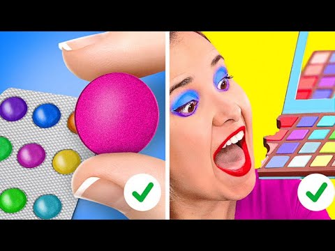 SO SCHMINKST DU DICH ÜBERALL || Coole Bastelideen & Make-up Ideen für Mädels von 123 GO Like!