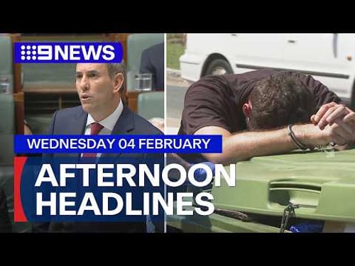Man in custody after police chase through; Treasurer defends economic record | 9 News Australia