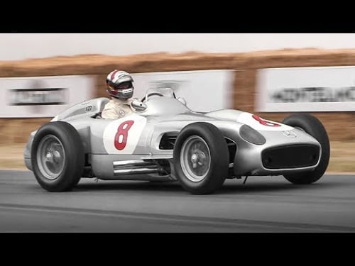 Mercedes 'Silver Arrows' at Festival of Speed: W125, W165 & W196 R in action!