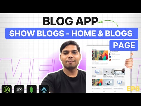 MERN Stack Blog App (EP 6) β Show Blogs on Home & Blogs Page | PHP Tech Life Hindi | 2025