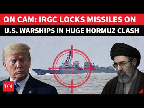 ON CAM: Iran Drops ‘PROOF’ Of BIG Hormuz Clash, ORDERS US Warship To Retreat Or 'FACE DEATH'