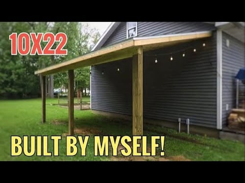 DIY Shed Roof Triumph: 12’x21’ Built Solo!