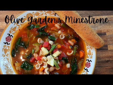 How to make THE OLIVE GARDEN'S | Minestrone Soup/Restaurant Recipe Recreations